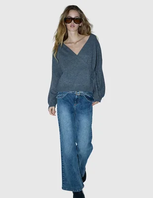 Jeans/Jegging/Jeans jogger Regular Slim Cintura RENATTA&GO RI-R5219171AZU SPRING 26 para mujer