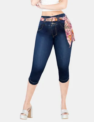 Jeans capri skinny Savi Jeans para mujer