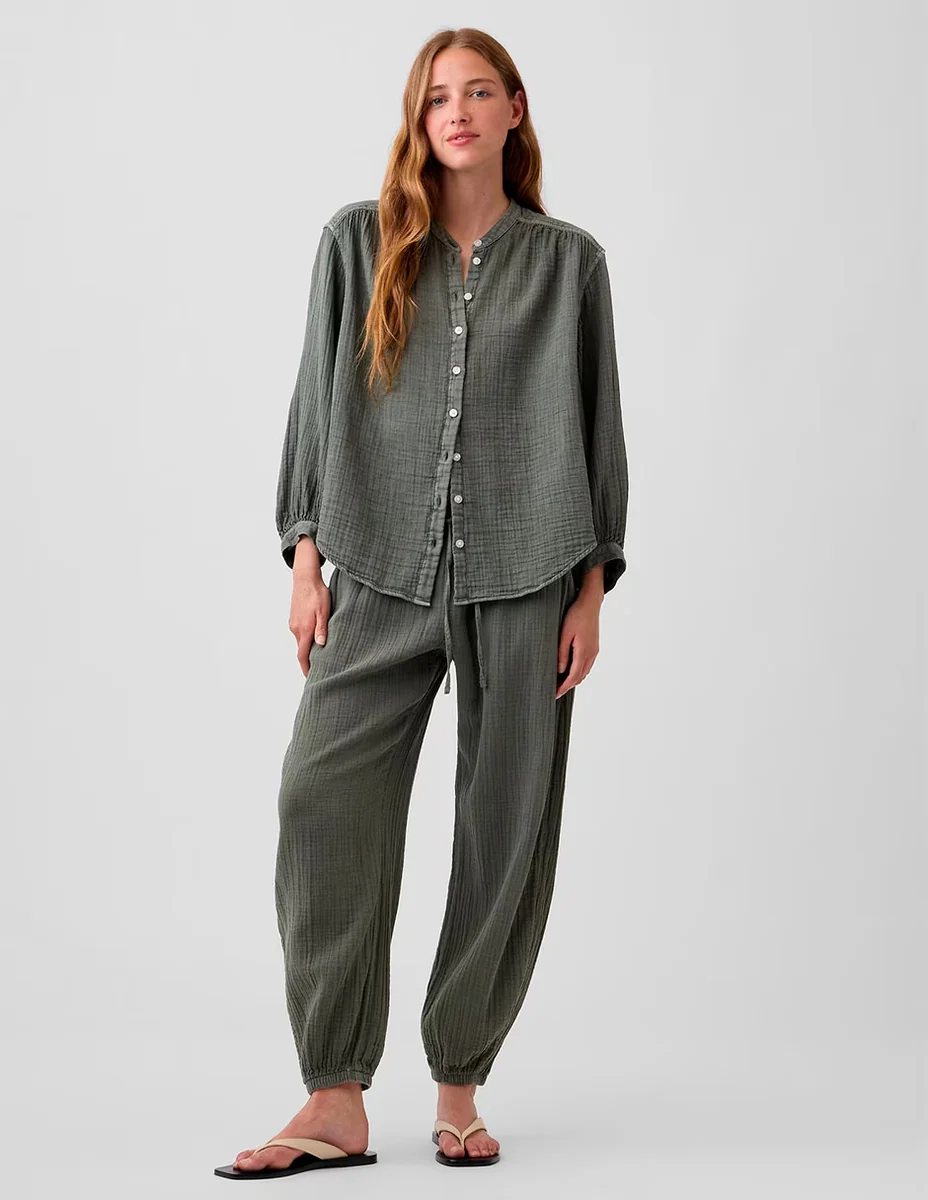 PANTALÓN GAP 877625.SU26 BAGGY ALGODÓN
