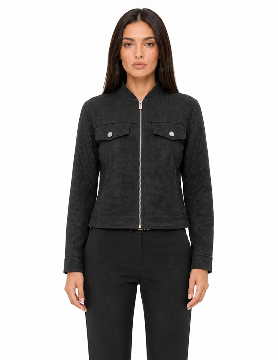 Chamarra casual foley's de algodón para mujer
