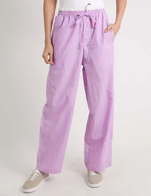 Pantalón coulotte coffee bean regular para mujer