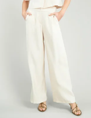 Pantalón regular parallel wide leg para mujer