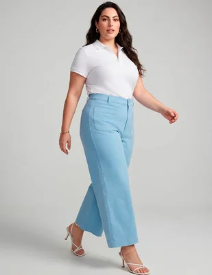 Pantalón relaxed lauren plus wide leg para mujer