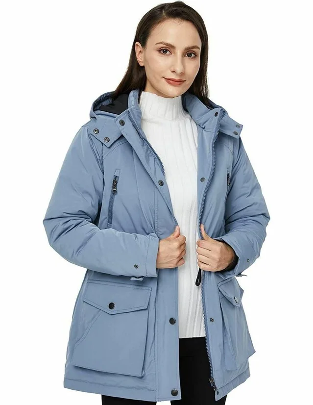 Chamarra Wnvn impermeable para mujer