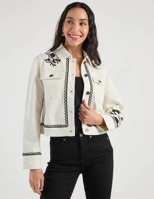 Chamarra Chico's con bolsillo para mujer