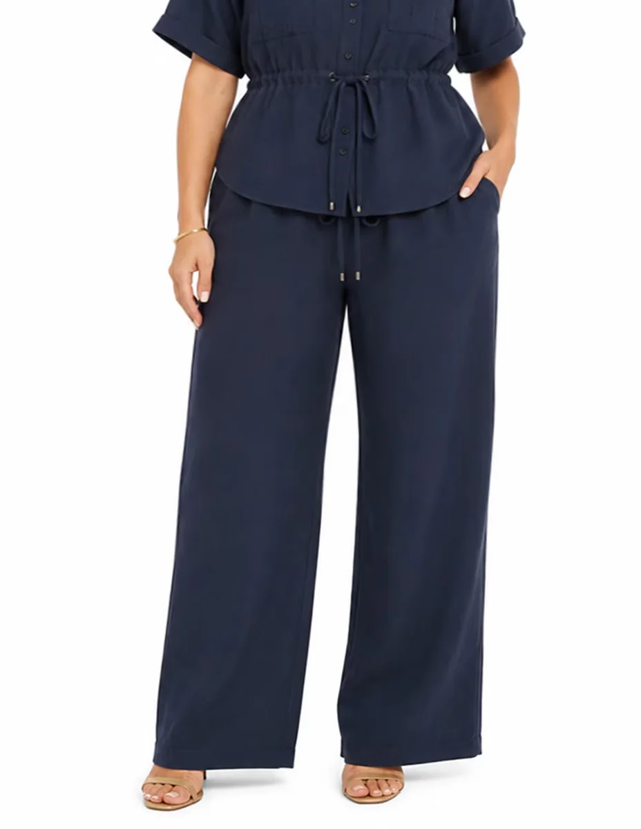 Pantalón relaxed Lieb Plus amplio para mujer