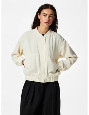 Chamarra bomber pieces para mujer