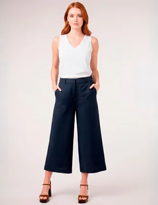 Pantalón coulotte Dándara wide leg para mujer