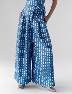 Pantalón relaxed celia b palazzo para mujer