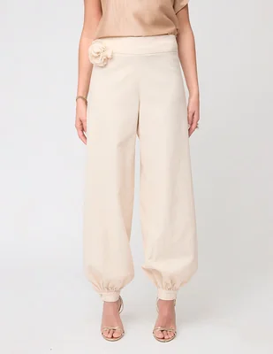 Pantalón relaxed Linea Pura barrel para mujer