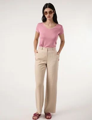 Pantalón relaxed Dándara recto para mujer