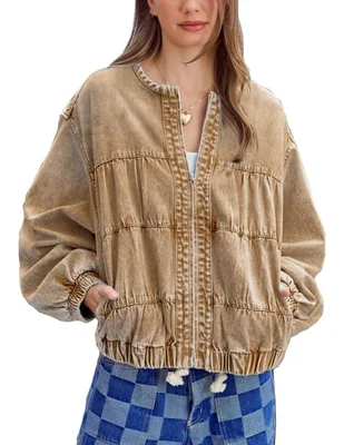 Chamarra casual Chouya para mujer