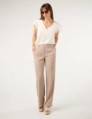 Pantalón relaxed Dándara straight para mujer