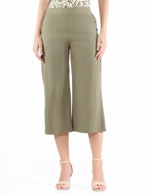 Pantalón coulotte trinity regular para mujer