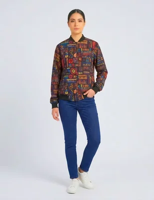 Chamarra bomber chico malo para mujer
