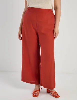 Pantalón coulotte map recto para mujer
