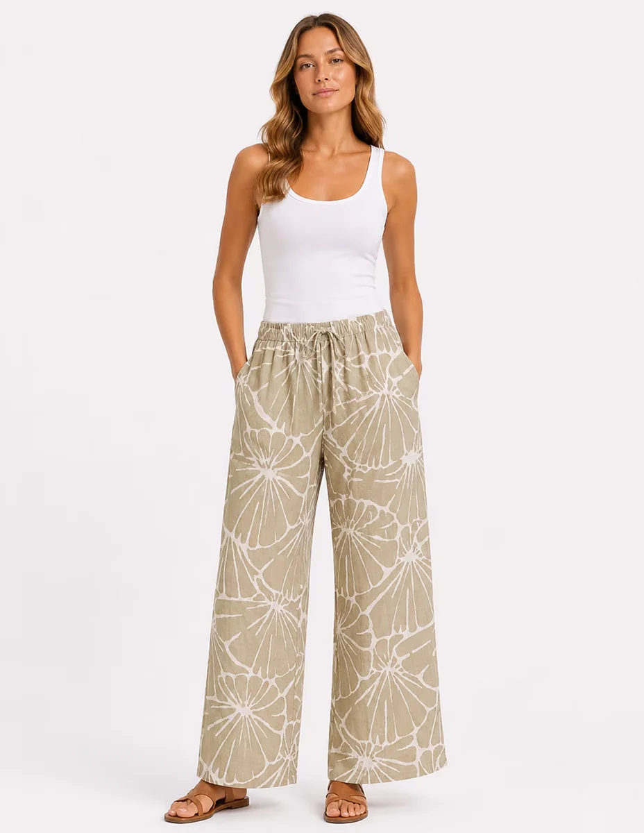 Pantalón relaxed salty weekend amplio para mujer