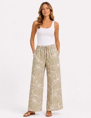 Pantalón relaxed salty weekend amplio para mujer
