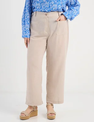 Pantalón relaxed Lieb Plus straight para mujer