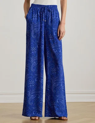 Pantalón relaxed Lauren Petite wide leg para mujer