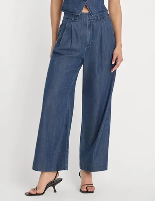 Pantalón coulotte good american straight para mujer