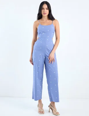 Jumpsuit Petite Studio de algodón estampado floral para mujer