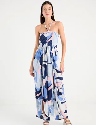 Jumpsuit Map estampado para mujer