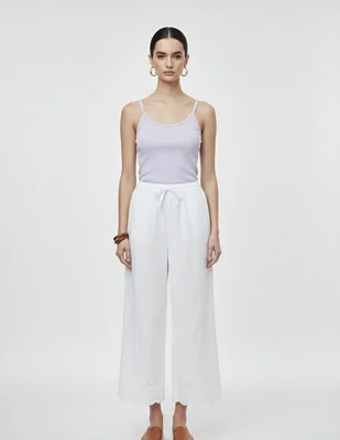 Pantalon pieces 17161174 algodón recto