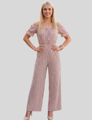 Jumpsuit Malabis estampado a rayas para mujer