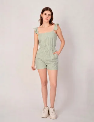 Jumpsuit salsa casual estampado a cuadros para mujer