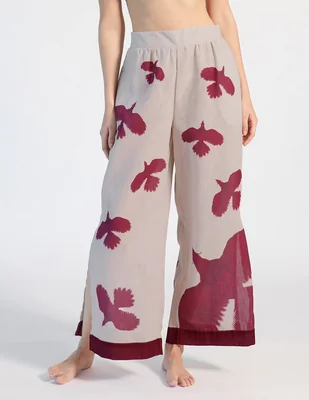 Pantalón relaxed kaana swimwear quetzal acampanado para mujer