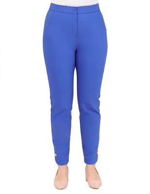 Pantalón de vestir duplan petite slim para mujer