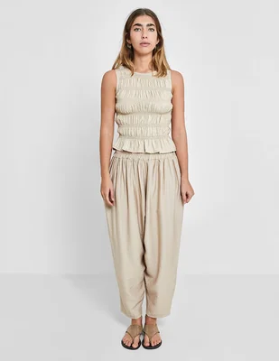 Pantalón coulotte Naelle amplio para mujer