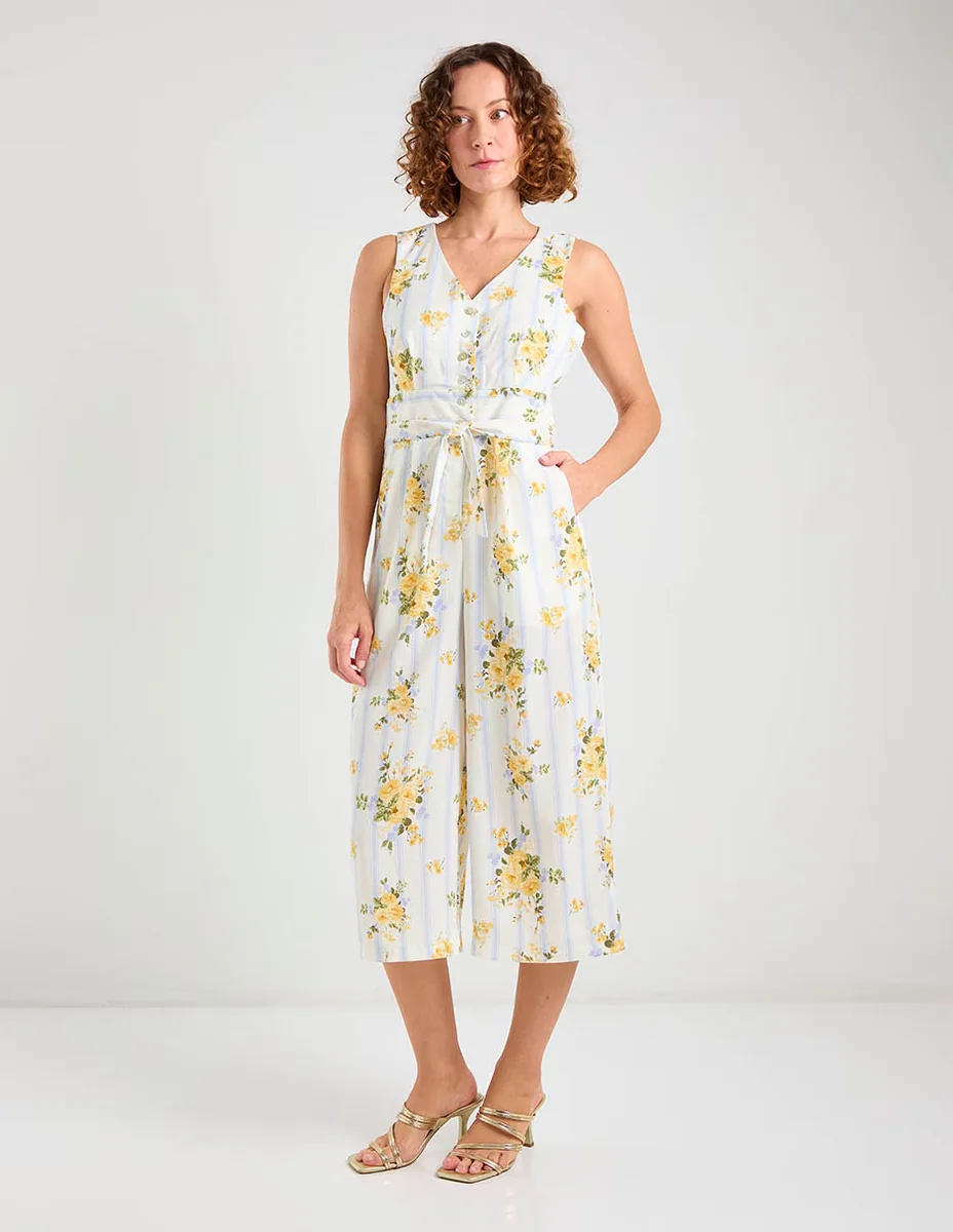 Jumpsuit rabbit estampado floral para mujer