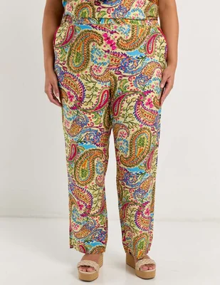 Pantalón relaxed Lieb Plus straight para mujer