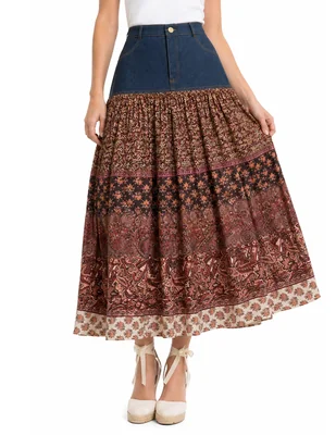 Falda midi Foley's a la cintura