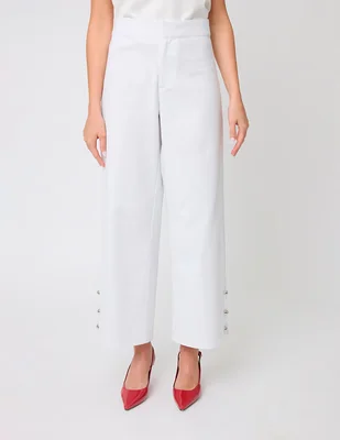 Pantalón de vestir Linea Pura recto para mujer