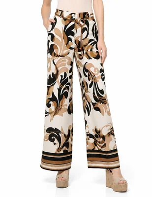 Pantalón coulotte Foley's amplio para mujer