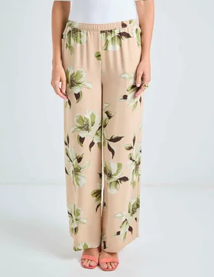 Pantalón relaxed liz claiborne amplio para mujer