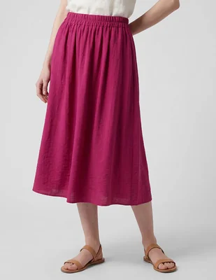 Falda midi Damaia Atelier a la cintura