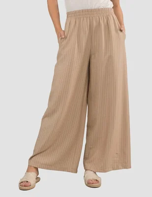 Pantalón regular tattoo amplio para mujer
