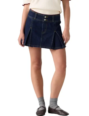 Falda corto levi strauss de algodón a la cintura