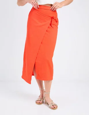 Falda crop vero moda cintura alta