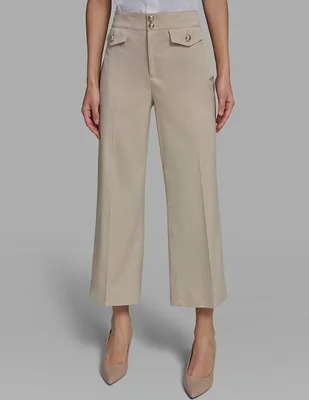 Pantalón capri Karl Lagerfeld Paris amplio para mujer