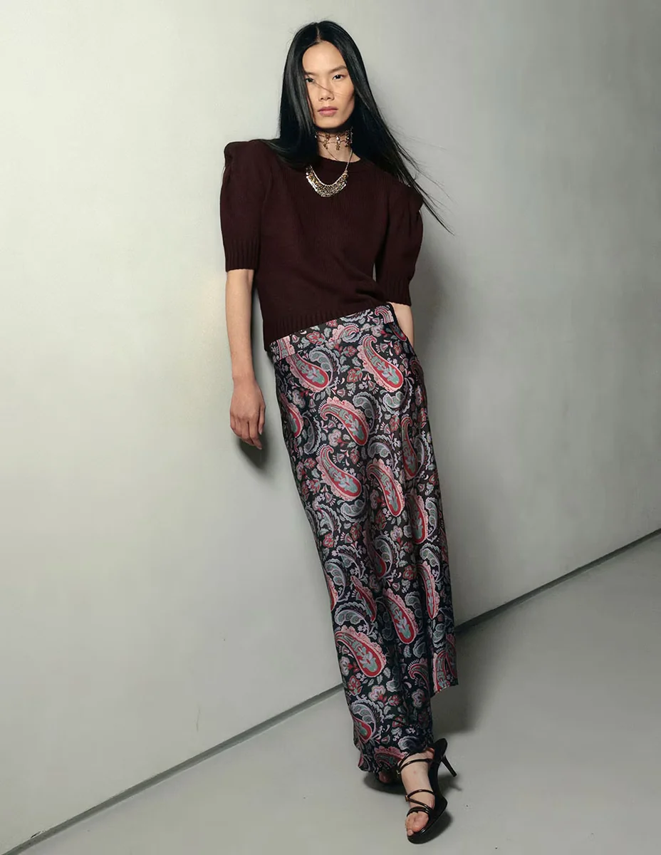 Falda larga Renatta&Go a la cintura