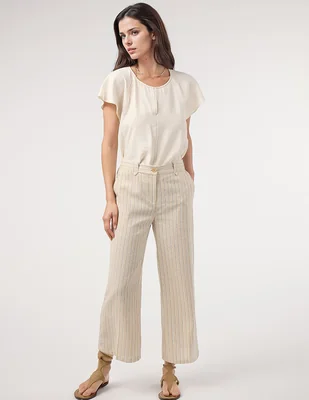 Pantalón coulotte dándara amplio para mujer