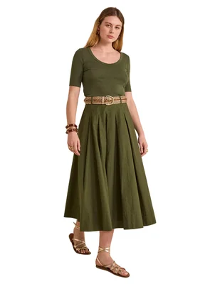 Falda crop Maison 123 a la cintura
