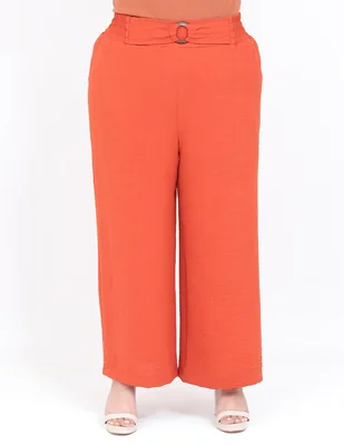 Pantalón regular cariló amplio para mujer