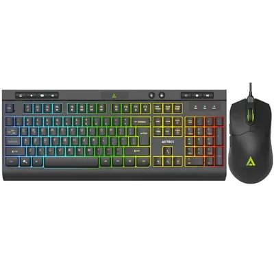 Kit teclado y mouse acteck creator aurean pro mk477g alambrico usb led ac-936750