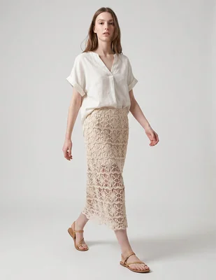 Falda Vero Moda 10337699 Liso Alg-Polia